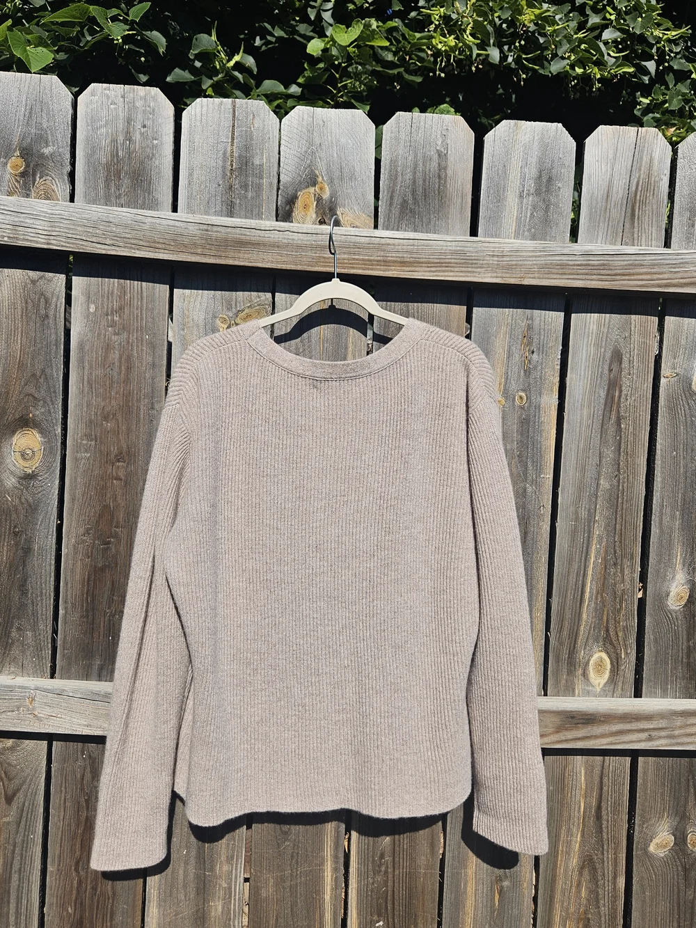 Ravella Valentina Cardigan 100%  Cashmere Pearl Buttons Luxe Oatmeal Size Large